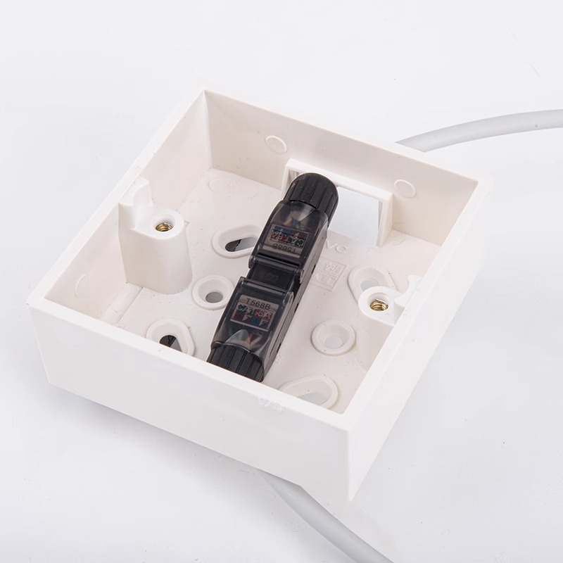 RJ45 Cat6A UTP LAN Cable Tool-less Extension Connector Network Extender ...