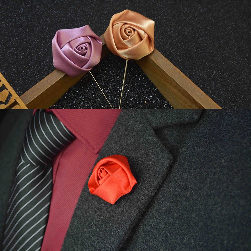 Large Silk Flower Brooch & Hair Pin – 4 Inch Fabric Floral Brooch For Women, Versatile For Dresses, Jackets, Weddings - View #10
