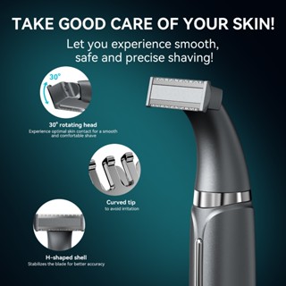 Kensen Body Hair Trier En 2in1, Safe Ens Body Shaver For Pube Intiate, Waterproof Pubic - View #4