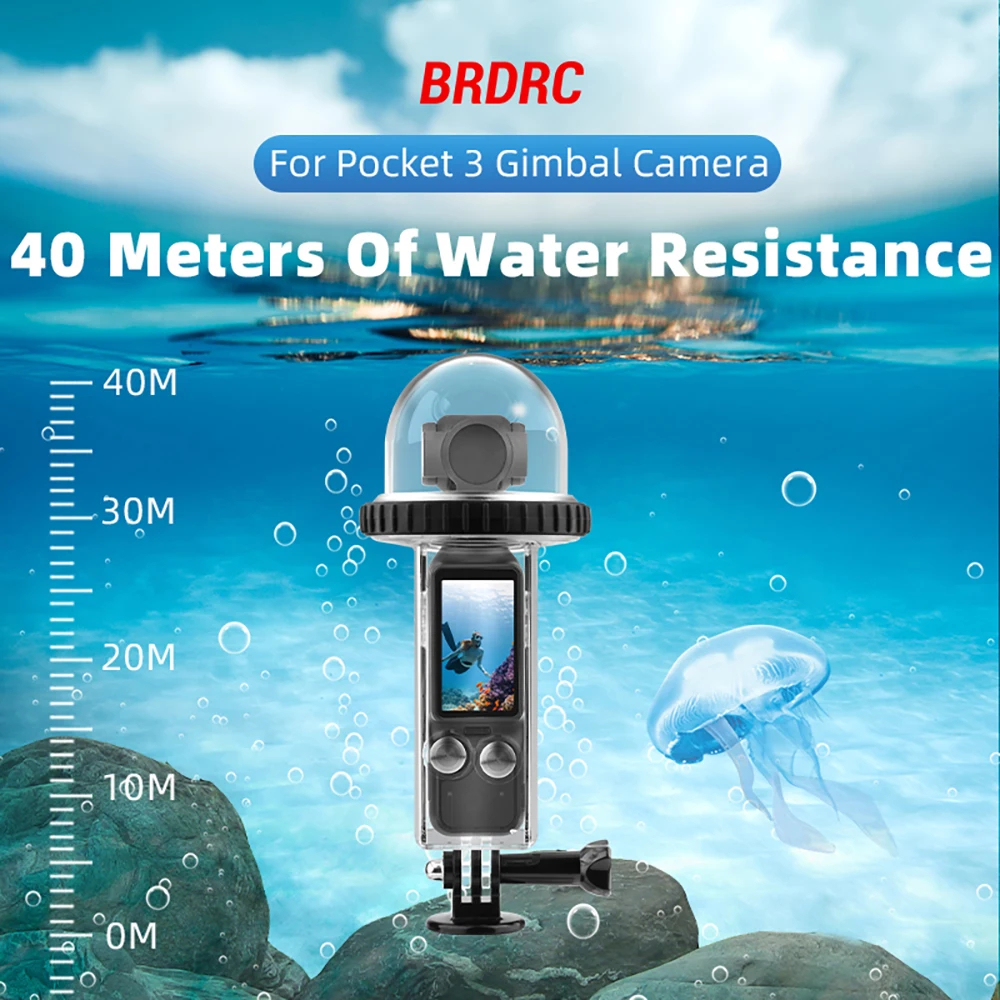BRDRC 40M Waterproof Case For DJI Osmo Pocket 3 Underwater Diving ...