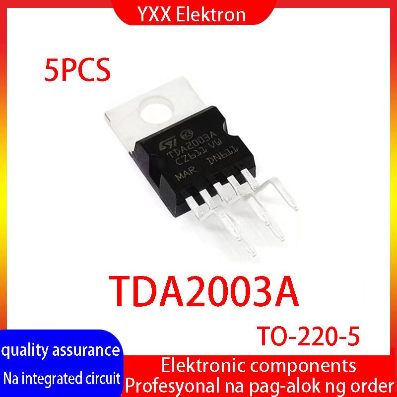 10x TDA2003 / TDA2003A 10W Car Radio Audio Amplifier IC – ST ZIP-5 Package