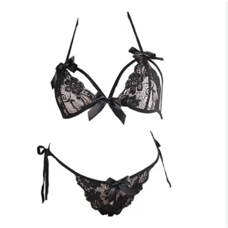 Buy Xs and OsWomen Honeymoon Bikini Lace Bra Panty Lingerie Set (Navy Blue,  Free Size) Online at desertcartPhilippines