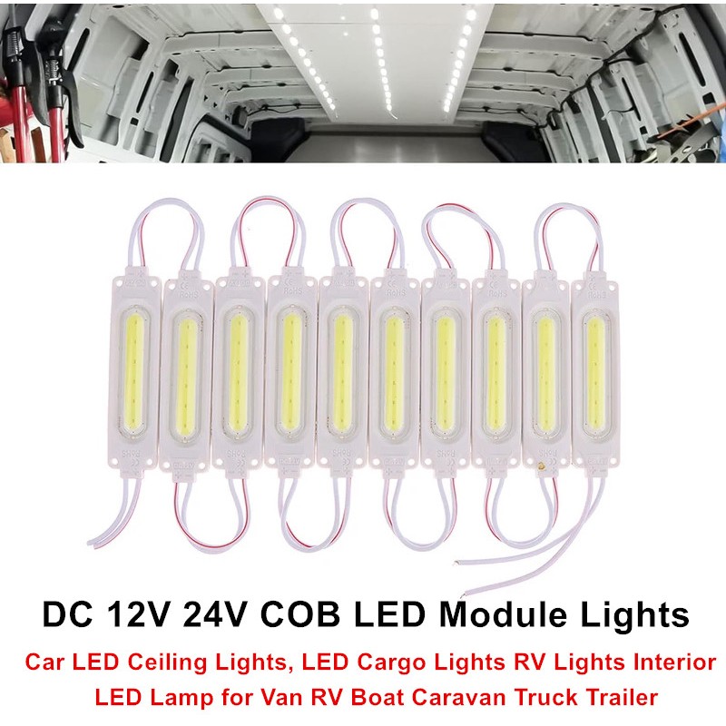 12V 24V COB LEDs Van Interior Light Kits, LED Module Ceiling Lamp for