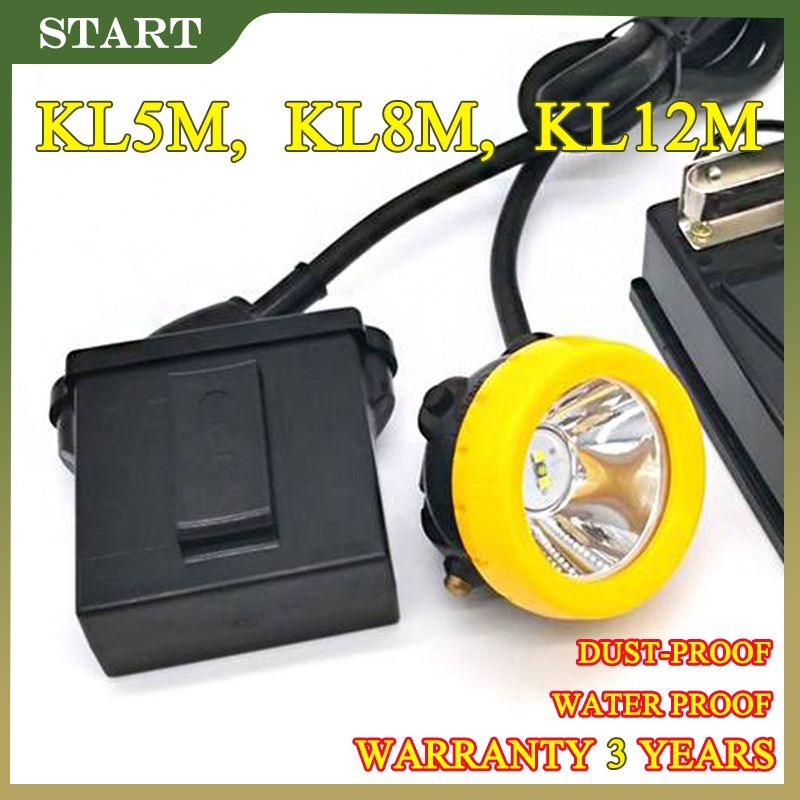 KL5M/KL8M/KL12M LED Miner's Lamp Wisdom Flashlight Rechargeable Light ...