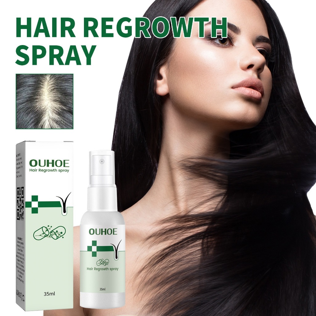 Ouhoe Hair Regrowth Spray Fast Hair Growth Serum Moisturize Scalp ...