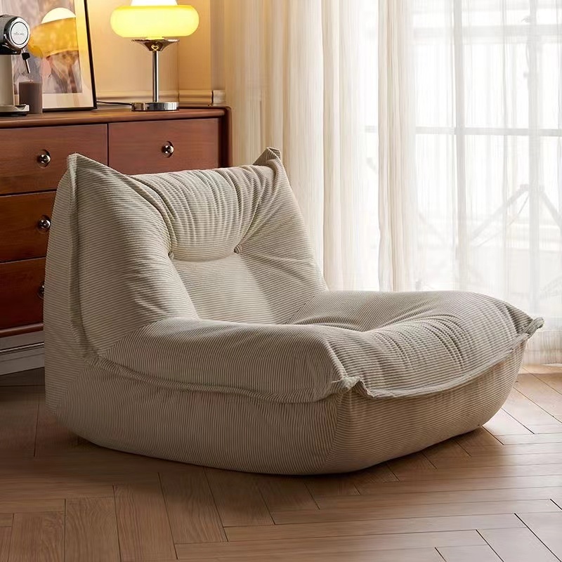 Lazy Sofa Caterpillar Sofa Chair Bedroom Balcony Reclining Single Tatami  Influencer Small Sofa