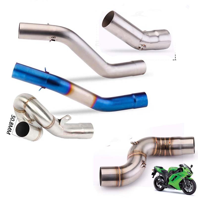 Slip on Mid Pipe Link For Kawasaki ZX 6R 636 2004 2023 Motocycle 