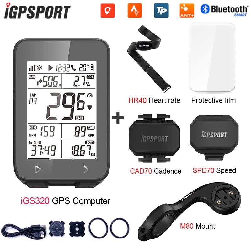IGPSPORT IGS320 Bike speedometer wireless water proof IPX7 Rechargeable