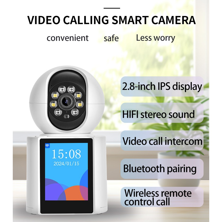 3MP Wireless CCTV camera inch Screen WiFi PTZ Surveillance
