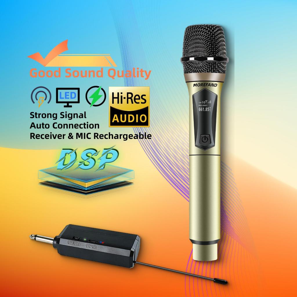 108V1-S/108V2-S Wireless Microphone UHF charging microphone 1280mA ...