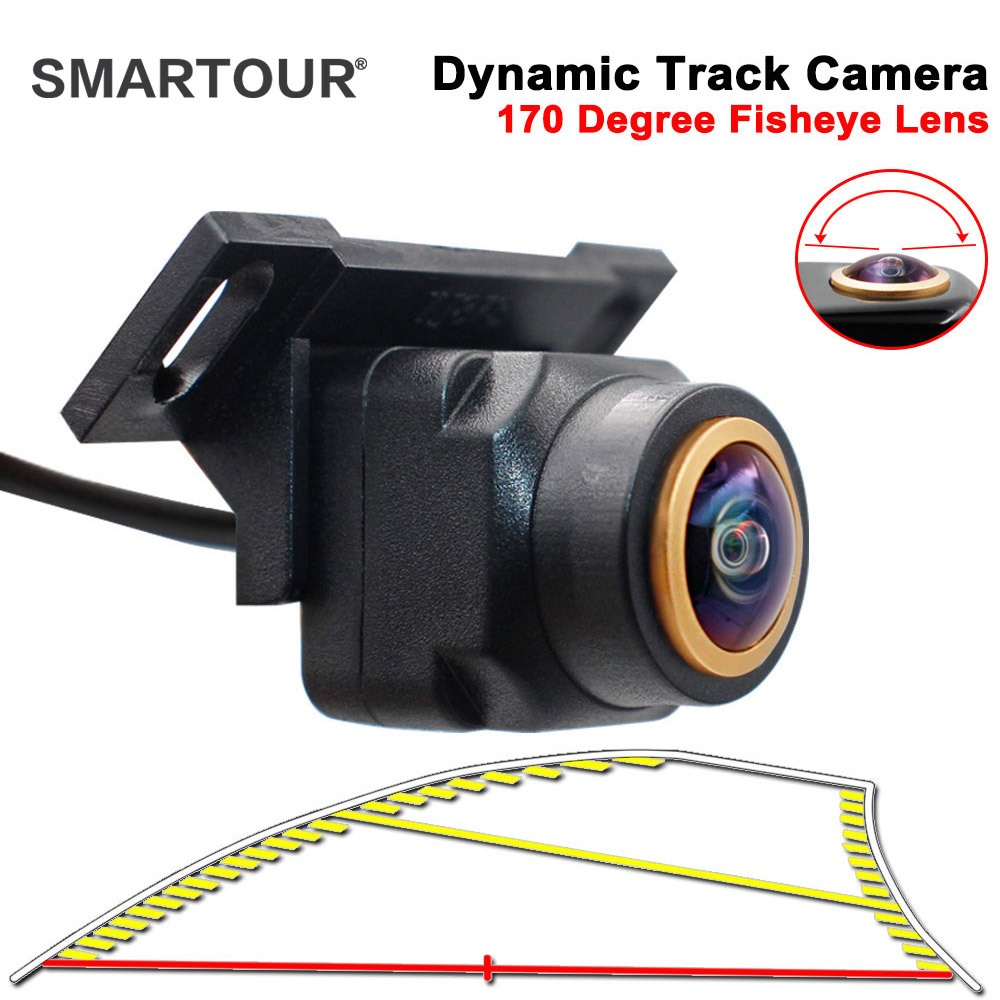 Smartour Intelligent Auto HD Car Backup Reverse Trajectory Camera Parking Universal Rear View