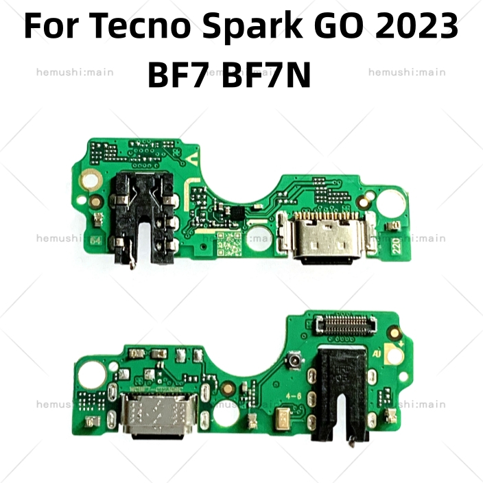 For Tecno Spark Go 2023 Bf7 Bf7n Charger Type C Usb Charging Port Dock Connector Board Flex