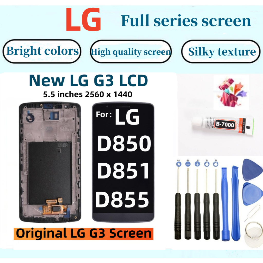 Brand New Original LG Screen Suitable For G3 LCD D850 D851 D855 Touch ...