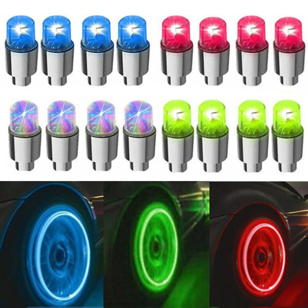 Wheel Lights Cap Car Auto Wheel Tire Tyre Air Valve Stem LED Light Cap