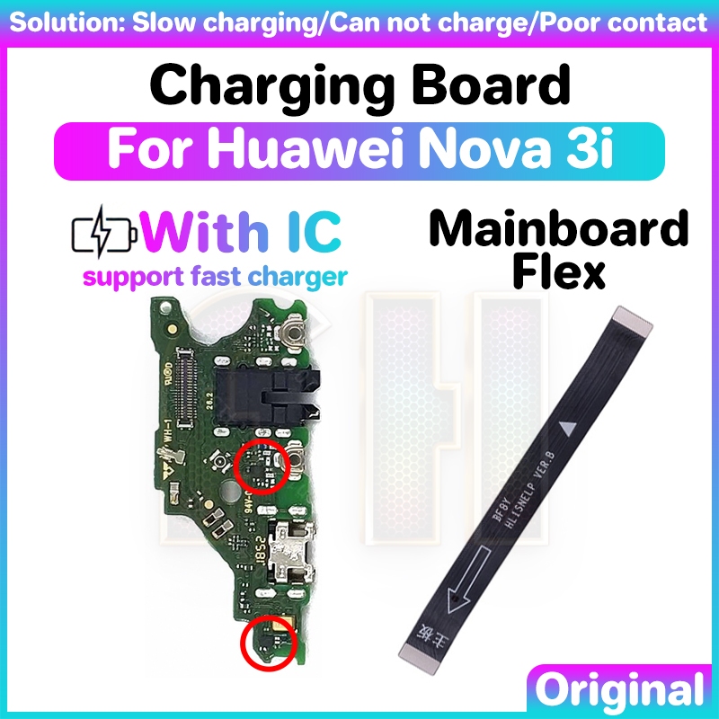 Usb Charging Charger Port Board For Huawei Nova 3i With Ic Mainboard Flex Usb Port Ribbon Flex 5630