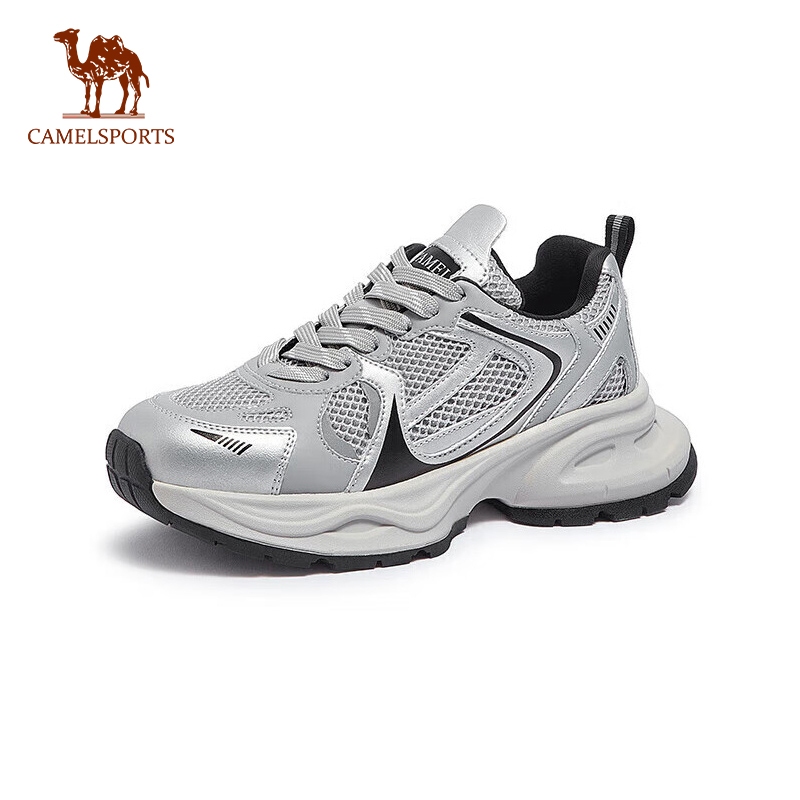 CAMEL SPORTS Outdoor Sports Shoes Trendy Thick-Soled Galaxy Silver Retro  Casual