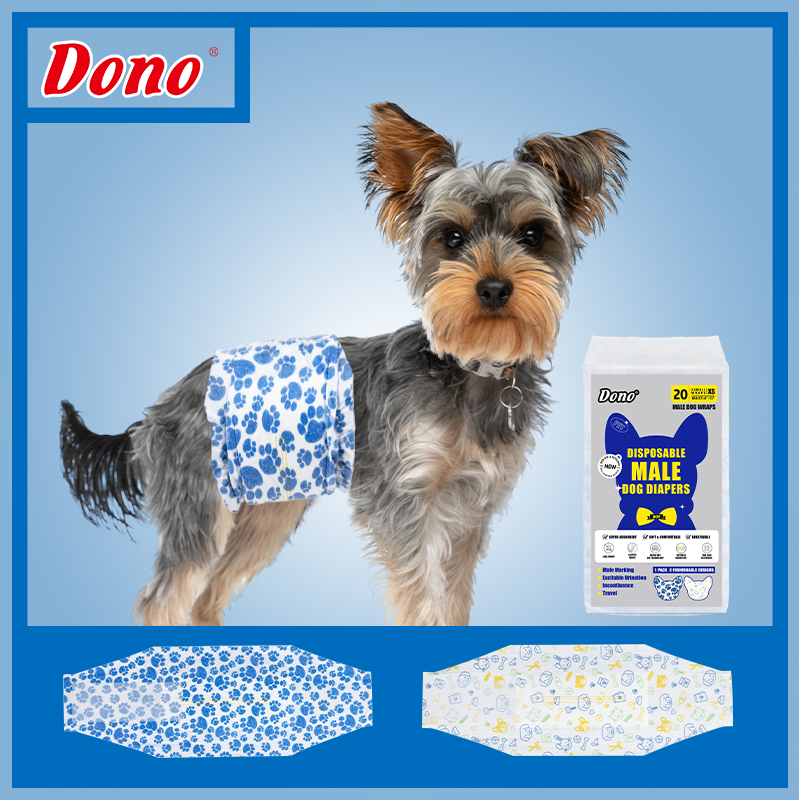 Dono Pet Male Diaper Belly Wrap for Dogs and Cats Good Quality Dog Diaper  (20 pcs per pack)