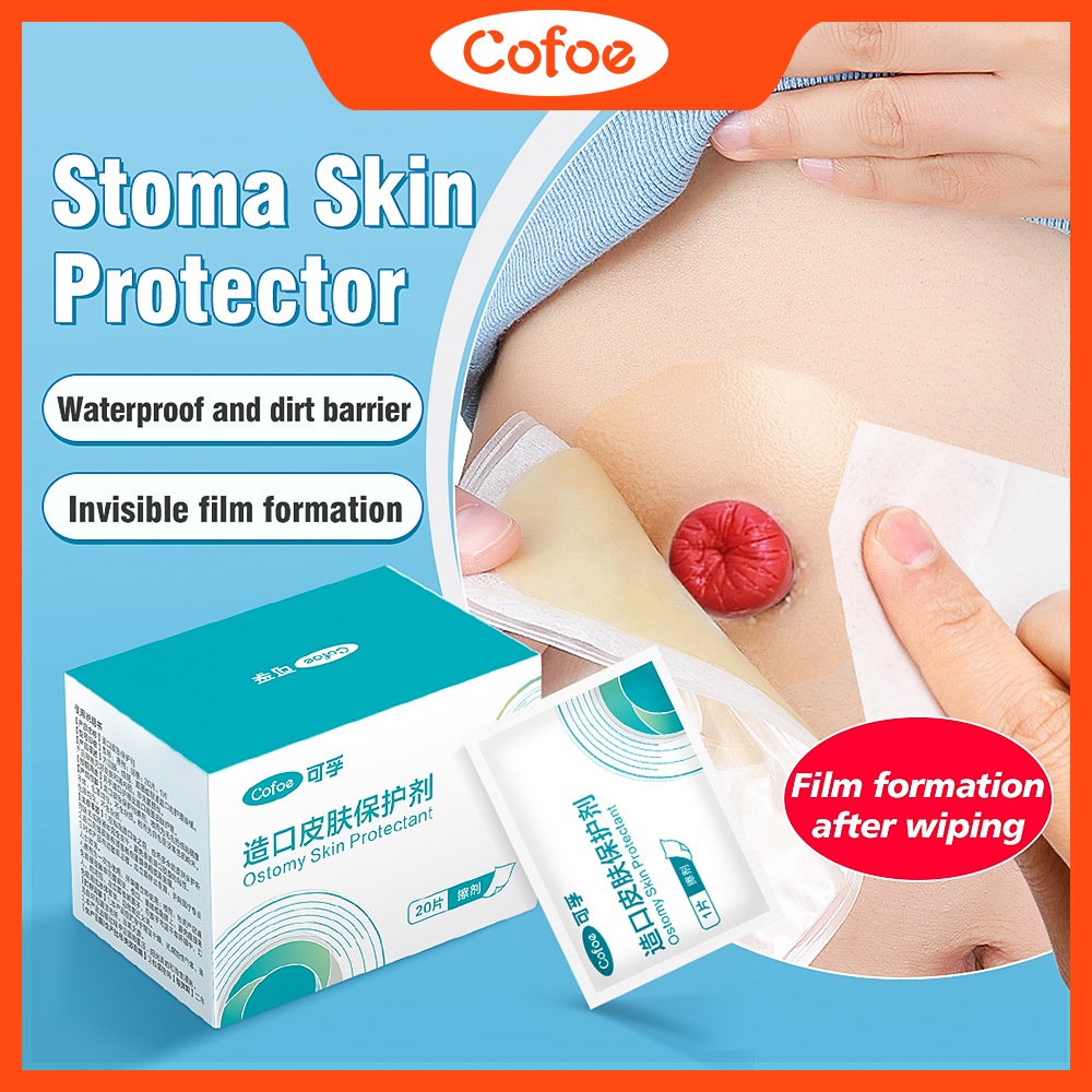 Cofoe Ostomy Skin Protective Film Protectant Non-Woven For Stoma Skin ...