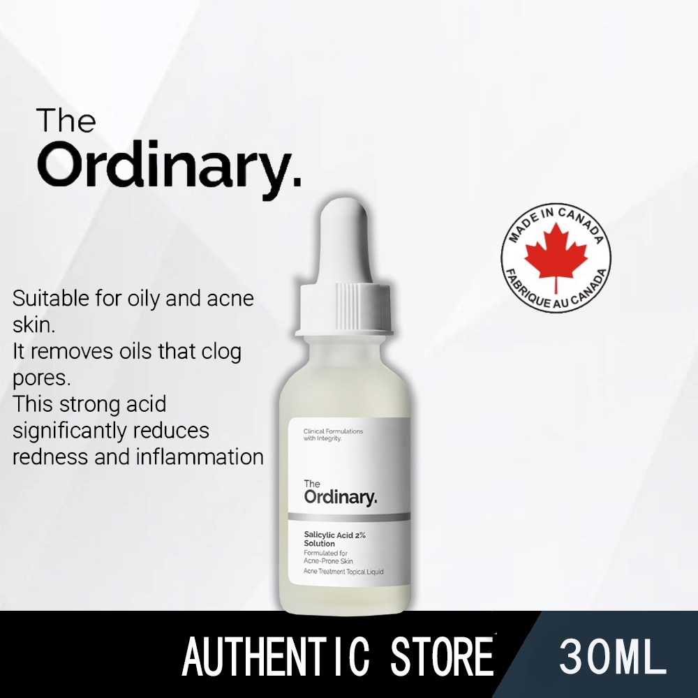 The Ordinary Salicylic Acid 2 Solution Bha Acne Blemishes Clogged Pores Blackheads