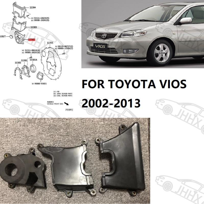 Timing belt cover, timing chain cover FOR TOYOTA VIOS 2002 2007