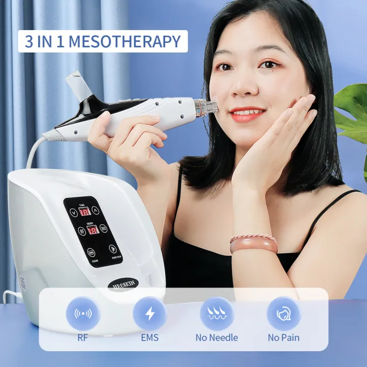3 IN 1 Mesotherapy RF Machine Skin rejuvenating Skin tightening EMS ...