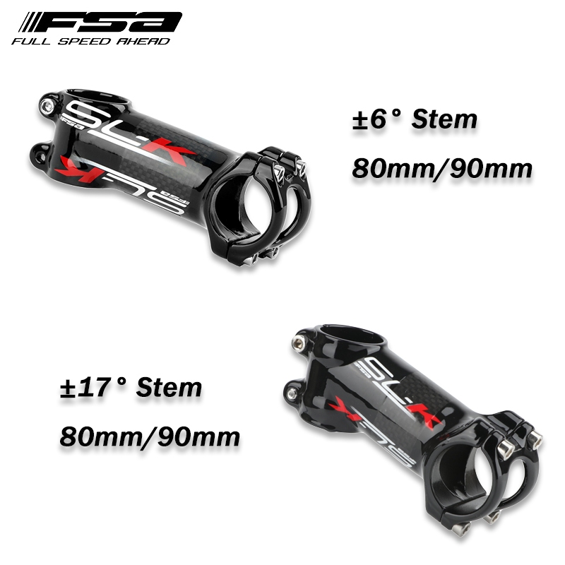 FSA SLK 17 Degree Stem 31.8 Road bike MTB Alloy carbon Stem 80mm Superlight stem