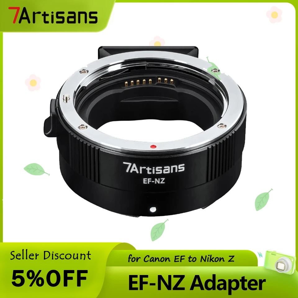 7artisans EF-NZ Autofocus Adapters for Camera Lens Accessories with  Anti-shake for Canon EF To Nikon Z