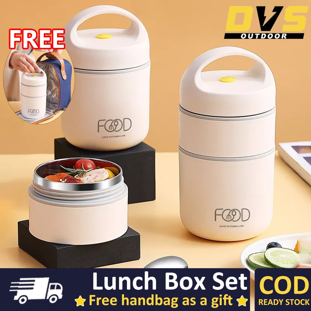 Layer Soup Bentgo Lunch Bag with Lunch Box Set Lunch Box Stainless with  Bag Thermal 304 Stainless Steel Insulated Lunch Box For Adult and Kids With 