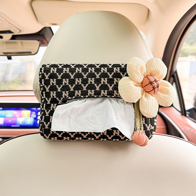 Fashion Grain Car Tissue Box Pumping Paper Case Tissue Holder Napkin ...