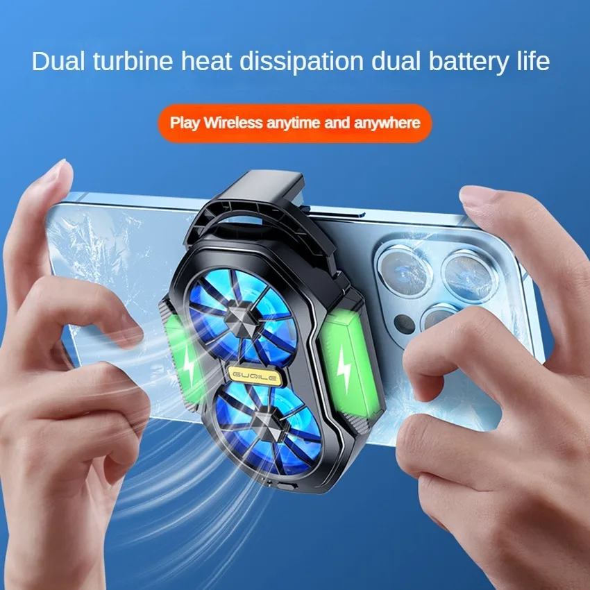 Dual Fan Rechargeable Long Lasting Stronger cooling FS01 Air cooling ...
