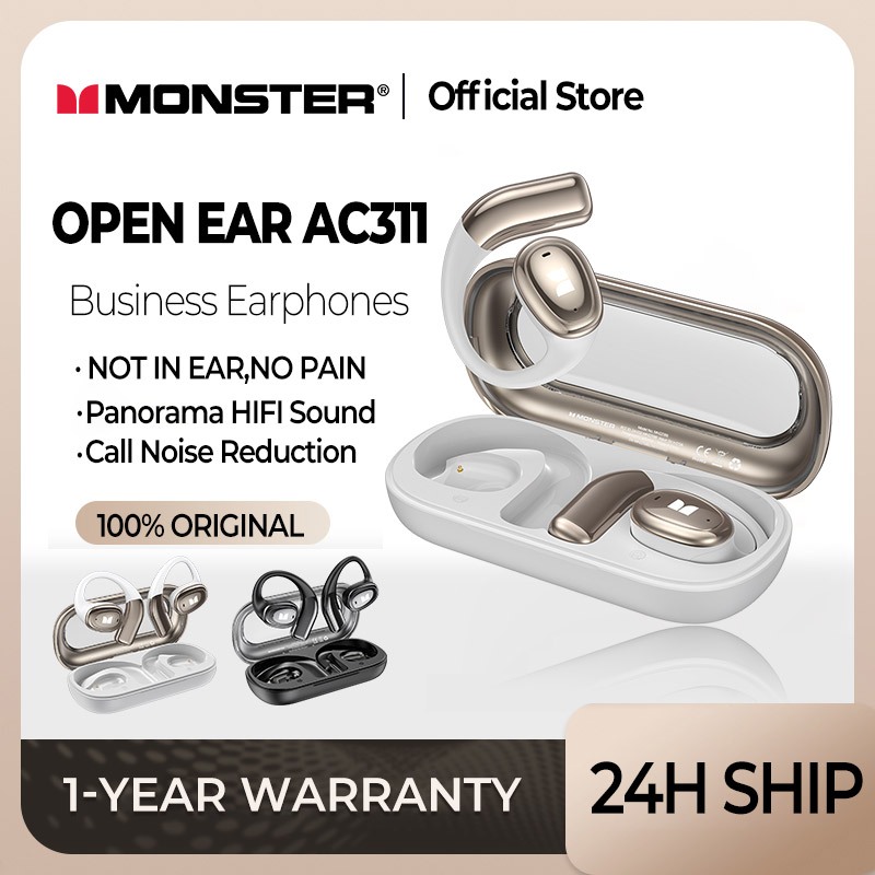Monster AC311 Noise-Cancelling Bluetooth Earphone Sport Bluetooth