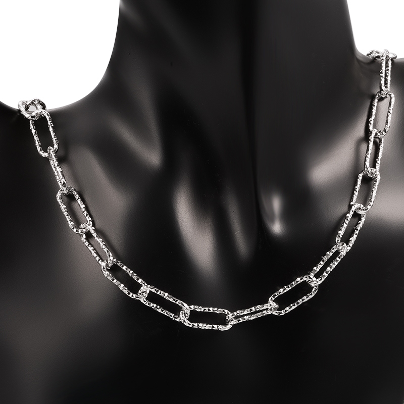 Stainless Steel Oval Chain Explosive Flash Chain DIY Jewelry Chain ...