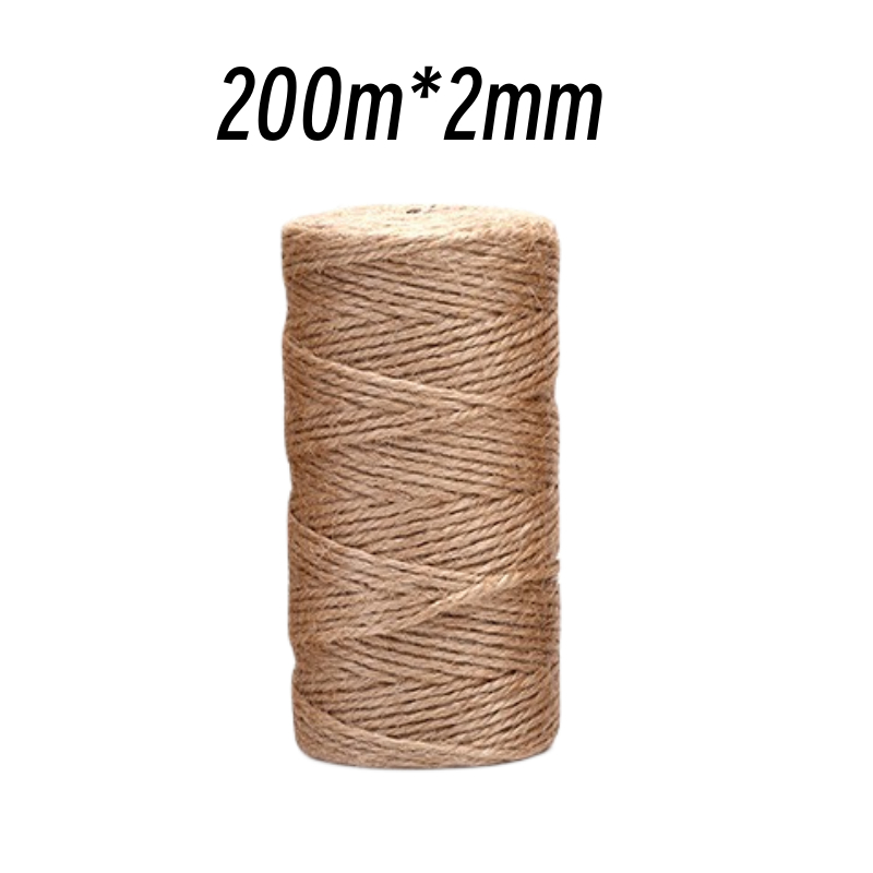 100/200m Jute String Twine 2mm rope Natural Hemp Rope Jute Rope String