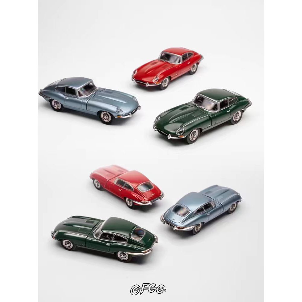 【新品】1/64 GFCC 1961 Jaguar E-Type Coupe 1/64 GFCC 1961 Jaguar E-Type (Green) Diecast Car Model