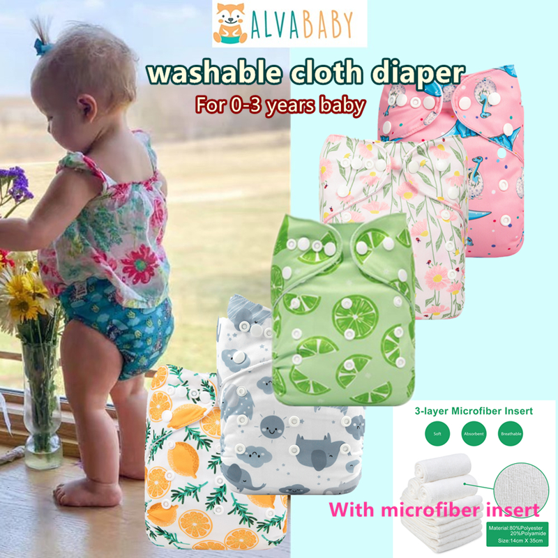 Newborn Cloth Nappy Alva Baby Newborn ALVA Baby Cloth Diaper