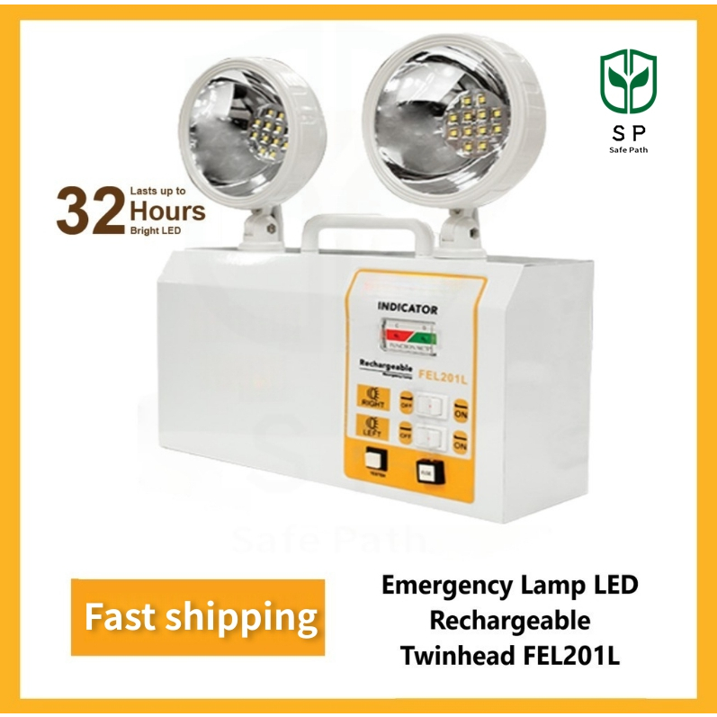 SP*Firefly Emergency Lamp LED Rechargeable Twinhead Rechargeable dual ...