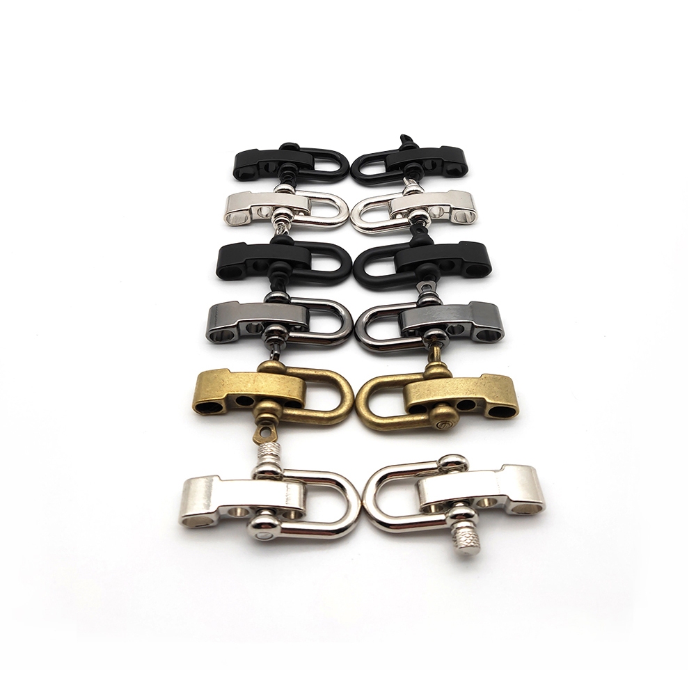 2 Sets Zinc Alloy Adjustable U-Shaped Buckle Bracelet Buckle Bracelet ...