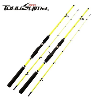 Fishing Rod Fishing Rod Heavy Duty Boat Fishing Rod 1.98m/ 2.1m Trolling  Rod with Roller Guides Carbon Spinning Rod Saltwater Pole Fishing Pole  (Size