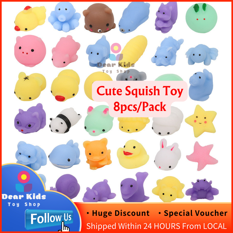Cute Animal Squishy Toys Stress Reliever Toys Funny Squeeze Soft Mini ...