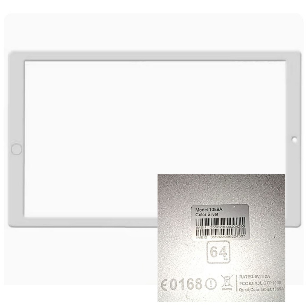 For Quad Core Tablet 1089A 10.1'' Touch Screen Digitizer Tablet New ...