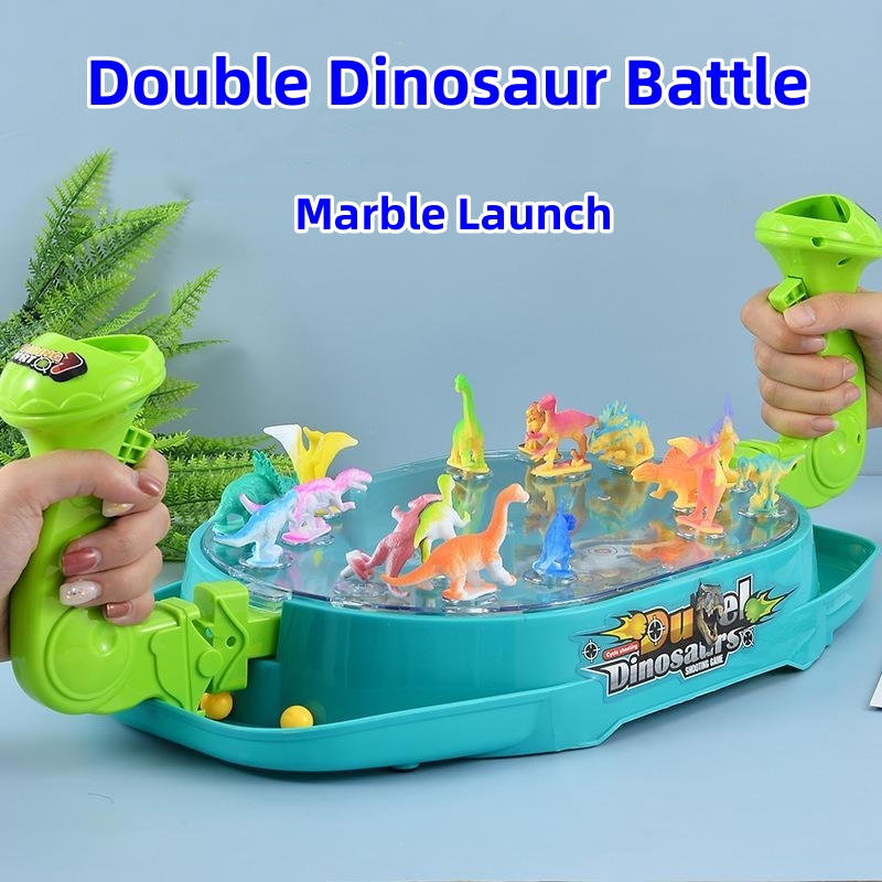 Tyrannosaurus rex Reaction training Catapult Marble Toy Dinosaur Battle ...