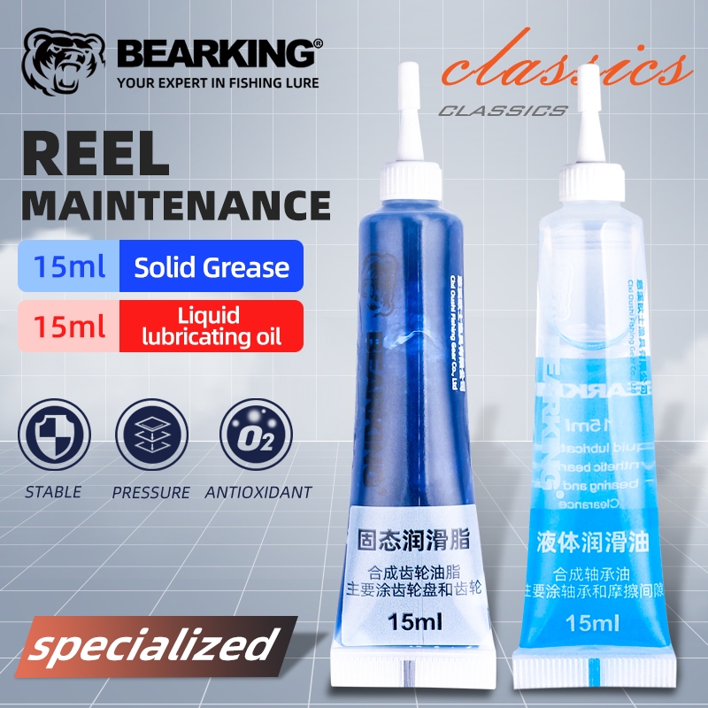 BEARKING Fishing Reel Maintenance Oil and Grease Bearing Lubricant oil ...