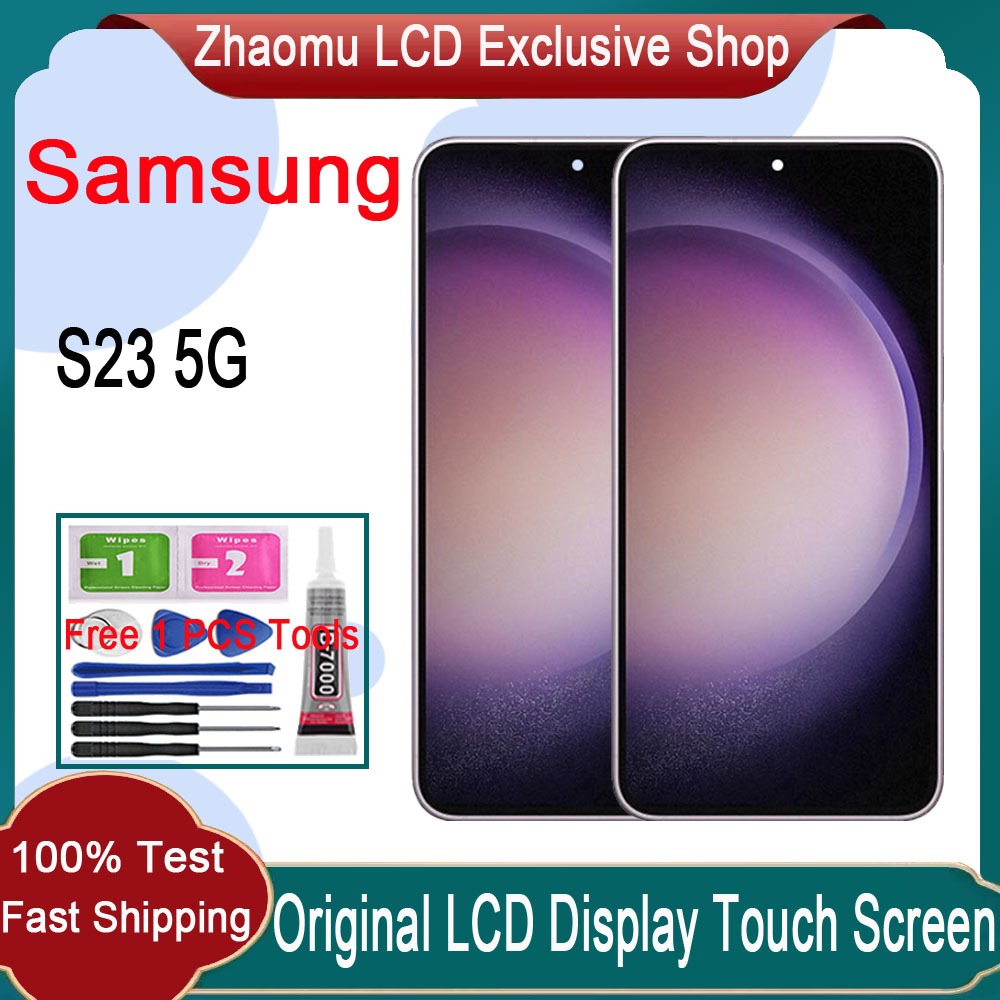 Original Amoled Samsung Galaxy S23 5g Lcd Display Touch Screen With Frame Replacement Shopee 9123