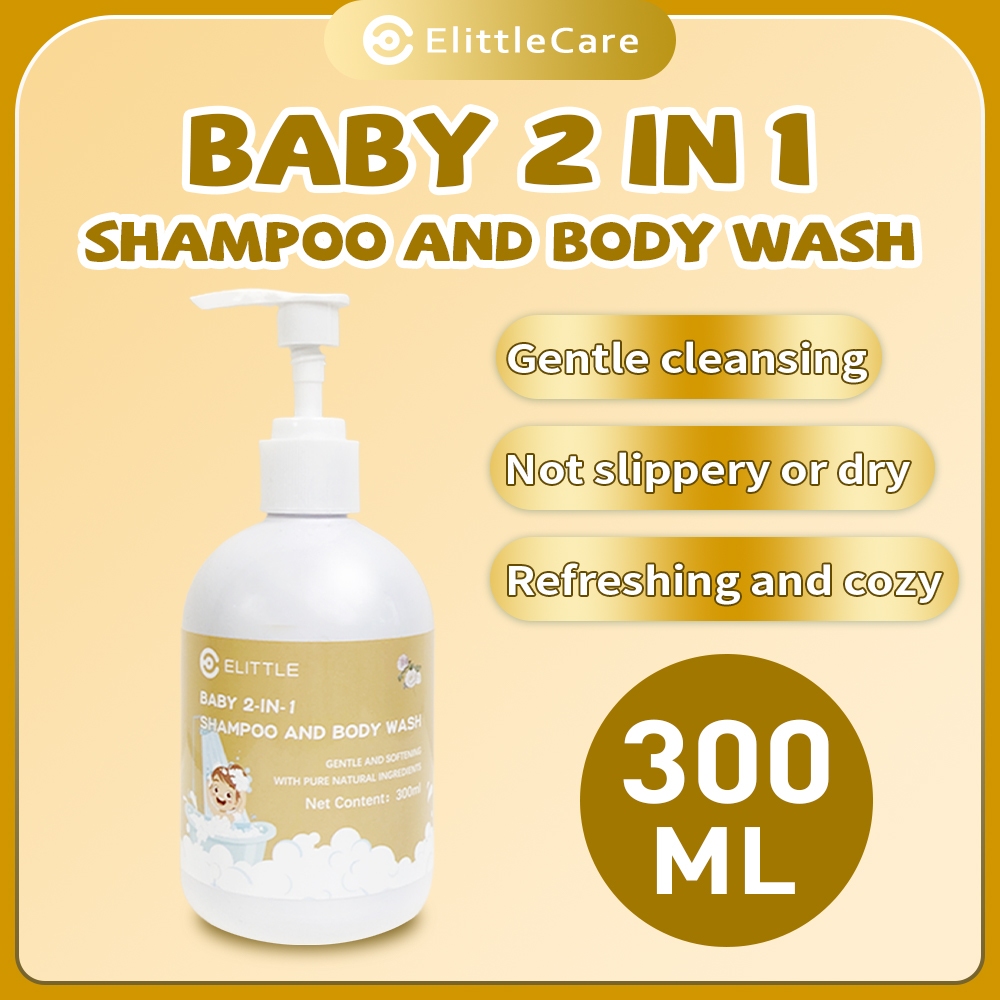 【ElittleCare】Baby Bath Gel Soap Shampoo&Body Wash for Newborn Infant Kids 300ml Shopee Philippines