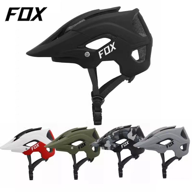 FOX Mountain Bike Helmet Road Racing Helmet L Size 57 62cm Triathlon Ultralight MTB Cycling Helmet Sports Safety Bicycle Helmet