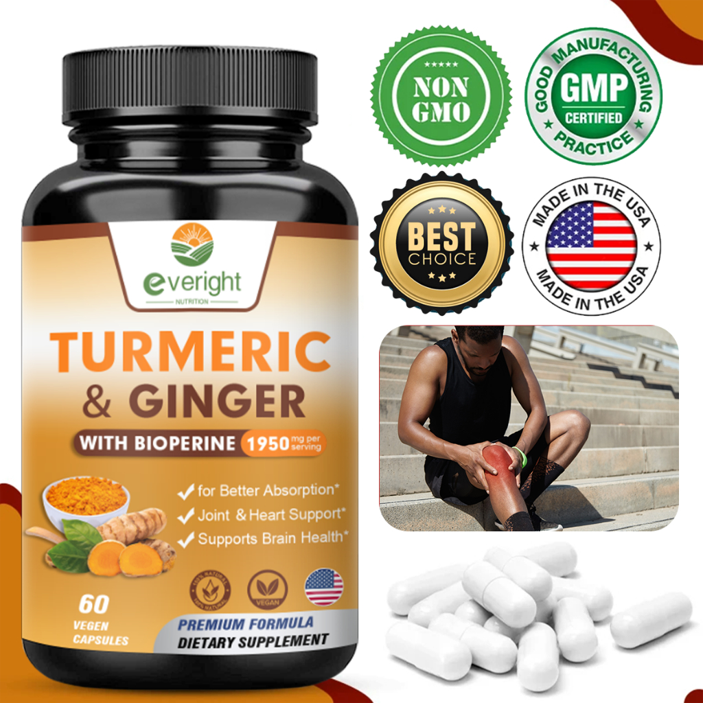 Turmeric 3100 Capsules w. Curcuminoids For Joints main image 1