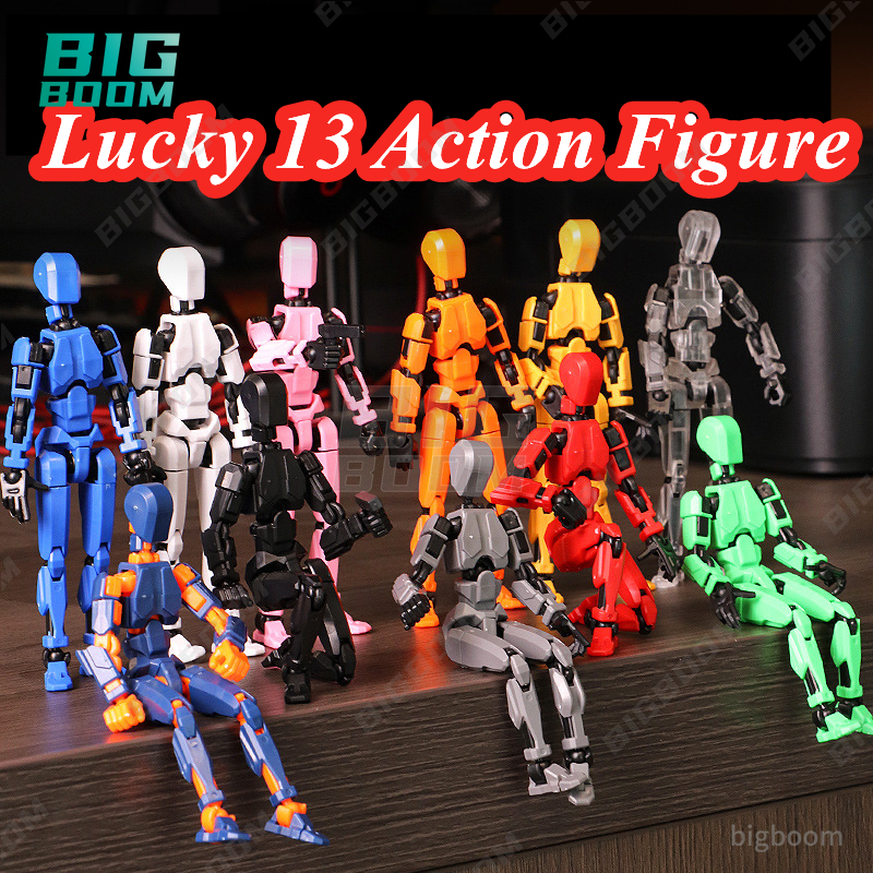 lucky 13 action figure 3d printed toys dummy 13 action figure toy