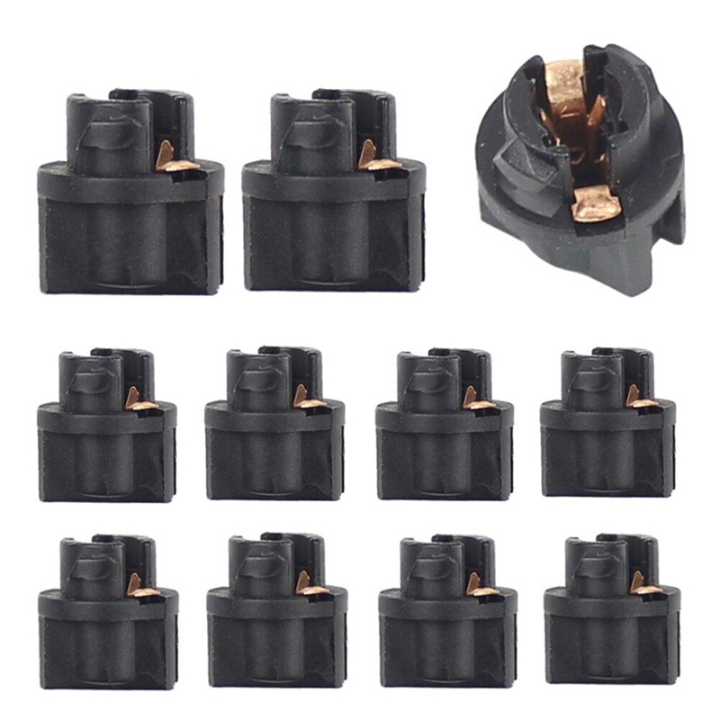 2/5/10Pcs T5 Lock Socket Bulb Holders Car Dashboard Instrument Panel ...