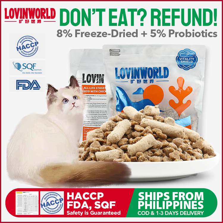 LovinWorld Cat Dry Food High Protein Food for All Breeds Cats Kittens ...