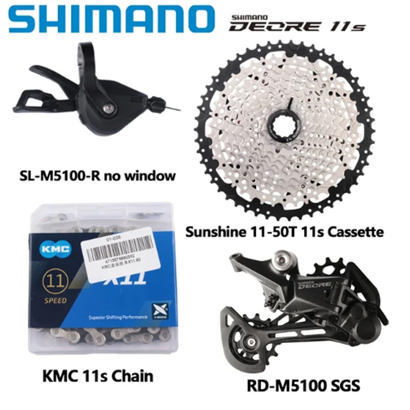 11 Speed Shimano Deore M5120 Groupset SHIMANO DEORE M5100 11 Speed